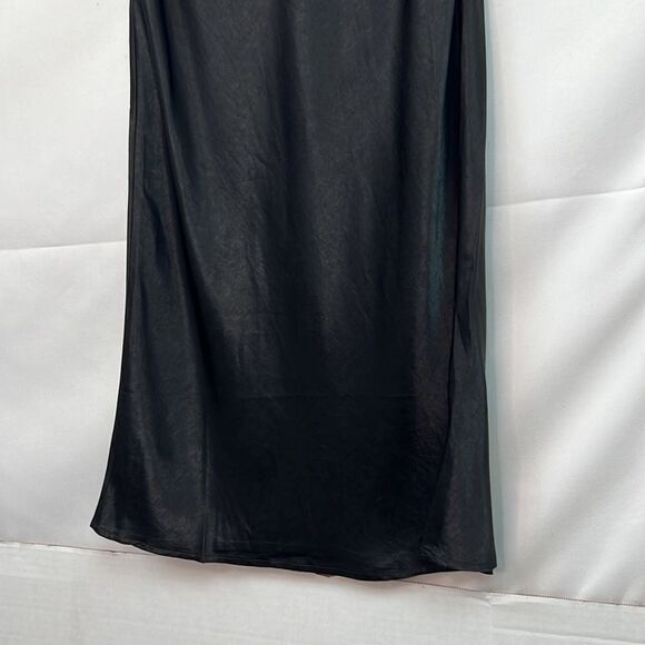 Charlie Holiday Black Satin Chelsea Skirt NWT - Picture 4 of 15